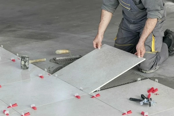 Tiling work by EUNEQ Construction Corp